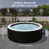 Large hot tub for 5 to 6 People, Portable Outdoor spa with 150 airjets and 1 Thermal Cover Massage hot tub for Patio Garden and Outdoors