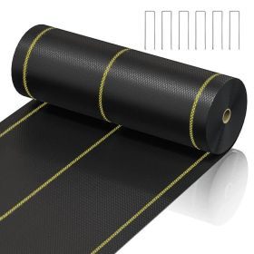 Prohibited From Sale On Amazon XISHAN Black Weed Control Fabric , 90g HDPE (Option: 3X300ft-Black)