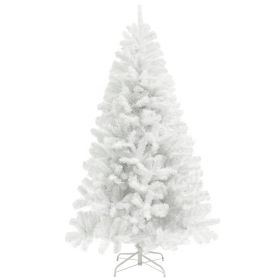 9ft Unlit Artificial White Christmas Tree, Holiday Décor with 2132 Branch Tips, Auto Open and Steel Base (Option: White-1200x330x360 mm)